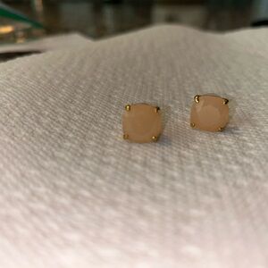 Kate Spade Gold and Blush Stud Earrings